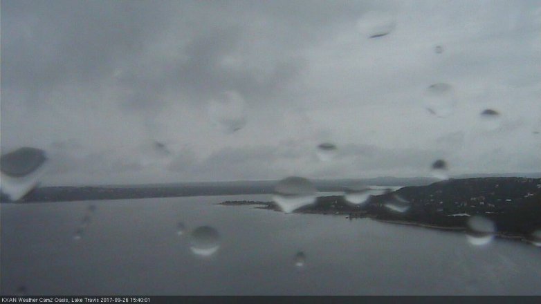 Lake Travis webcam, September 26, 2017 3:00 PM CT