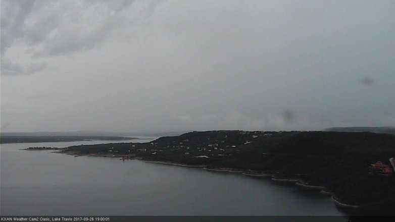 Lake Travis webcam, September 26, 2017 6:30 PM CT