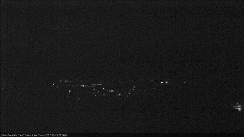 Lake Travis webcam, September 26, 2017 8:15 PM CT