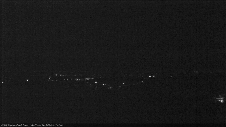 Lake Travis webcam, September 26, 2017 9:55 PM CT
