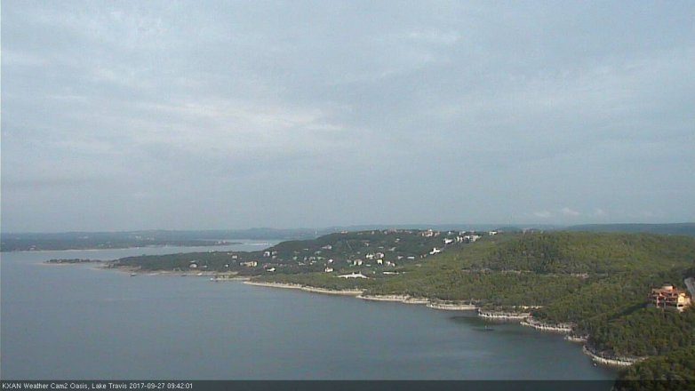 Lake Travis webcam, September 27, 2017 9:00 AM CT