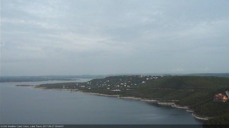 Lake Travis webcam, September 27, 2017 9:10 AM CT