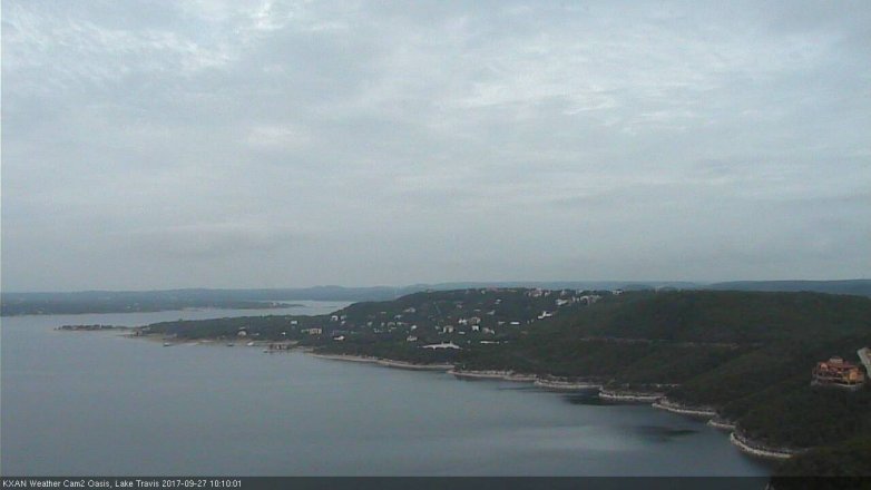 Lake Travis webcam, September 27, 2017 9:25 AM CT