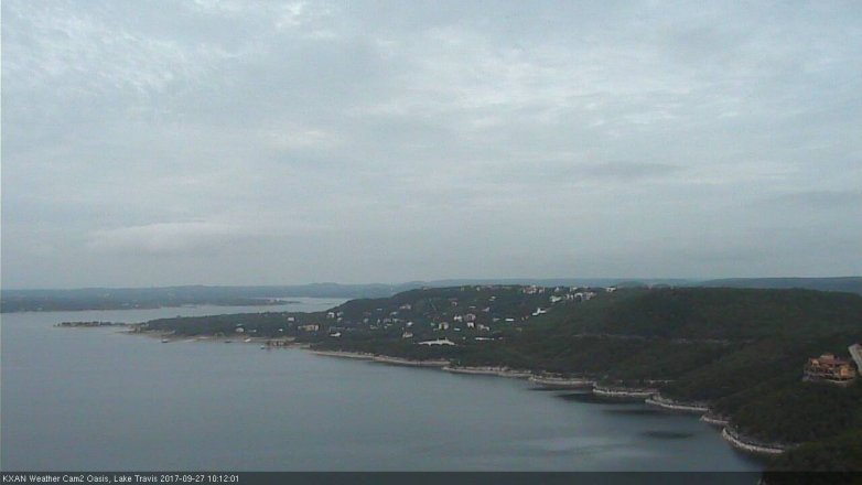 Lake Travis webcam, September 27, 2017 9:40 AM CT