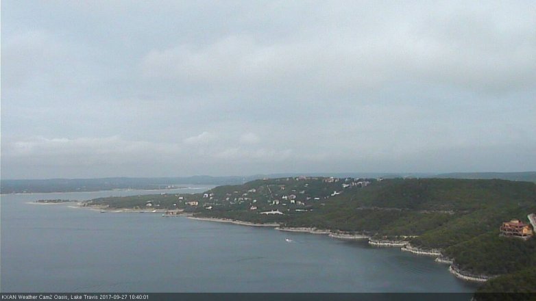 Lake Travis webcam, September 27, 2017 9:45 AM CT