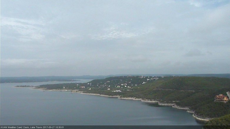 Lake Travis webcam, September 27, 2017 9:55 AM CT