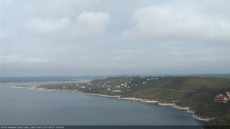 Lake Travis webcam, September 27, 2017 10:00 AM CT
