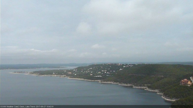 Lake Travis webcam, September 27, 2017 10:05 AM CT