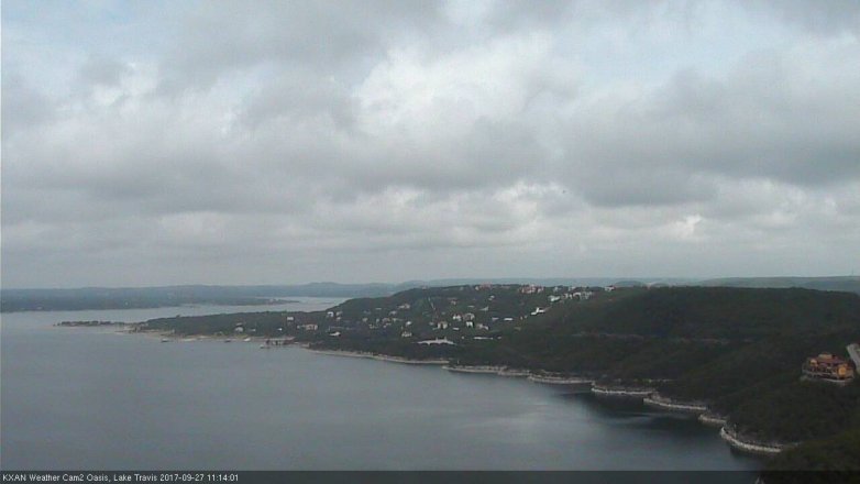 Lake Travis webcam, September 27, 2017 10:45 AM CT