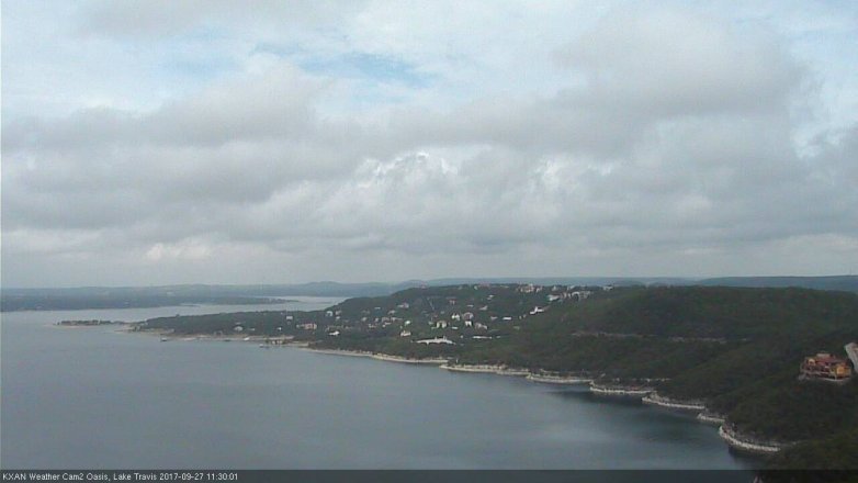 Lake Travis webcam, September 27, 2017 11:00 AM CT