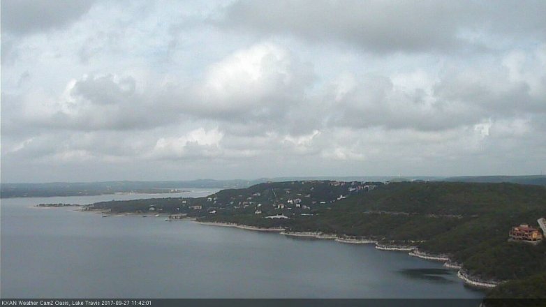 Lake Travis webcam, September 27, 2017 11:05 AM CT