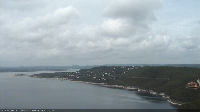Lake Travis webcam, September 27, 2017 11:20 AM CT