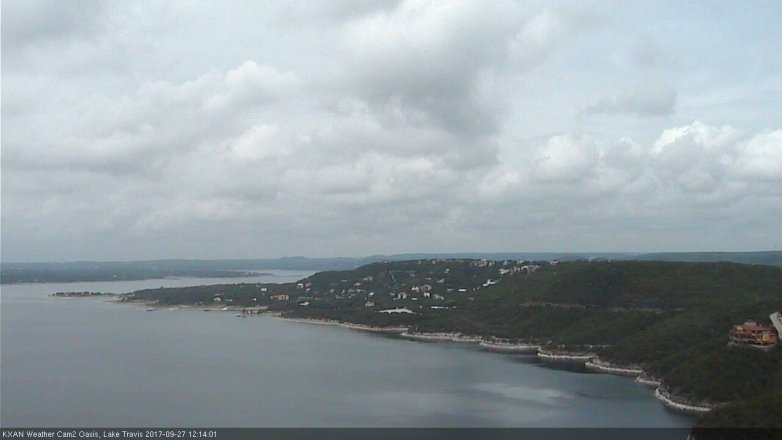 Lake Travis webcam, September 27, 2017 11:30 AM CT