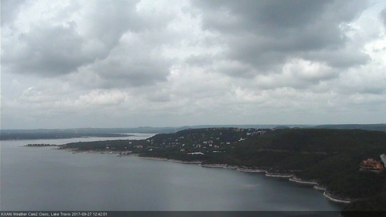 Lake Travis webcam, September 27, 2017 12:05 PM CT