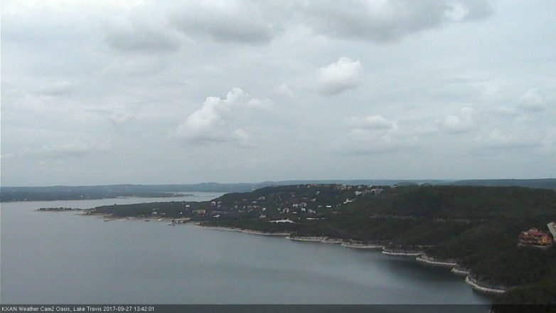 Lake Travis webcam, September 27, 2017 12:45 PM CT
