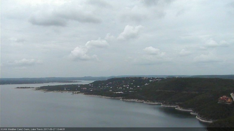 Lake Travis webcam, September 27, 2017 1:15 PM CT