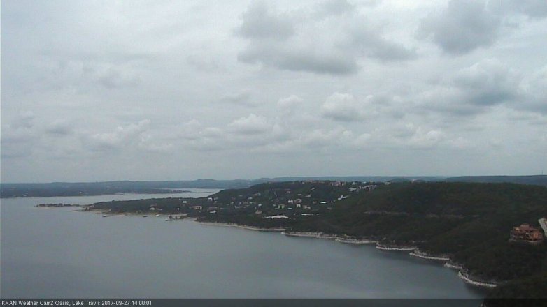 Lake Travis webcam, September 27, 2017 1:30 PM CT