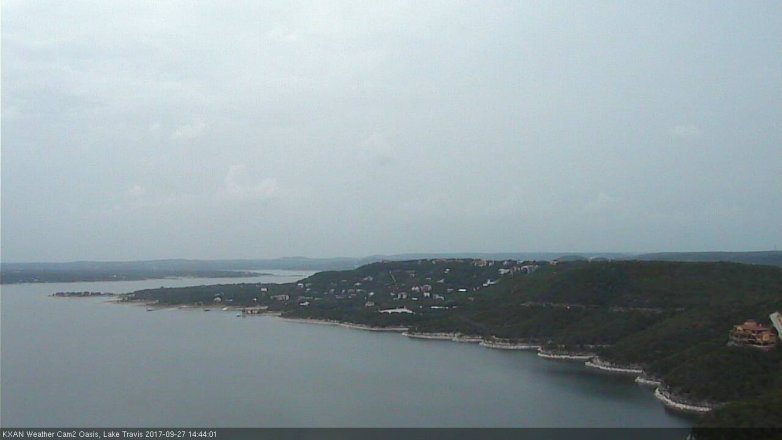 Lake Travis webcam, September 27, 2017 1:50 PM CT