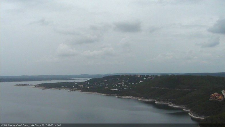 Lake Travis webcam, September 27, 2017 2:00 PM CT