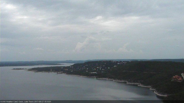 Lake Travis webcam, September 27, 2017 2:15 PM CT