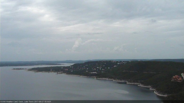 Lake Travis webcam, September 27, 2017 2:25 PM CT