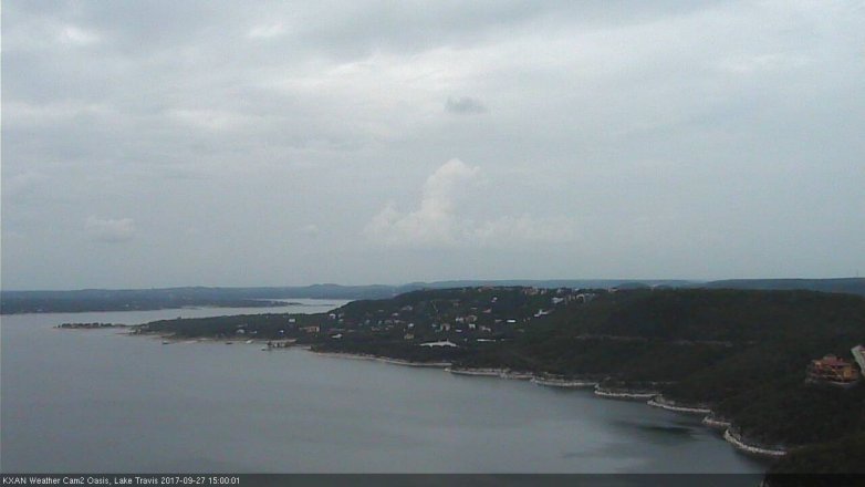 Lake Travis webcam, September 27, 2017 2:30 PM CT