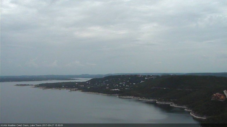 Lake Travis webcam, September 27, 2017 2:45 PM CT