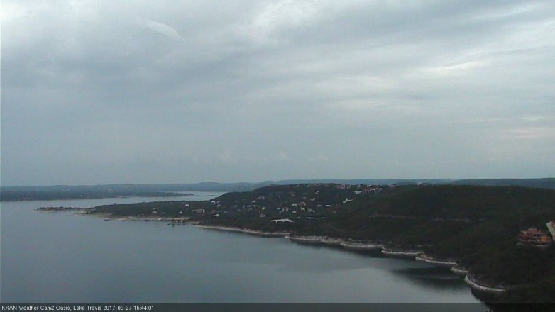 Lake Travis webcam, September 27, 2017 3:05 PM CT