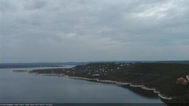 Lake Travis webcam, September 27, 2017 3:20 PM CT