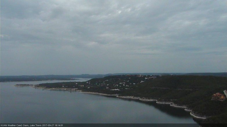 Lake Travis webcam, September 27, 2017 3:35 PM CT