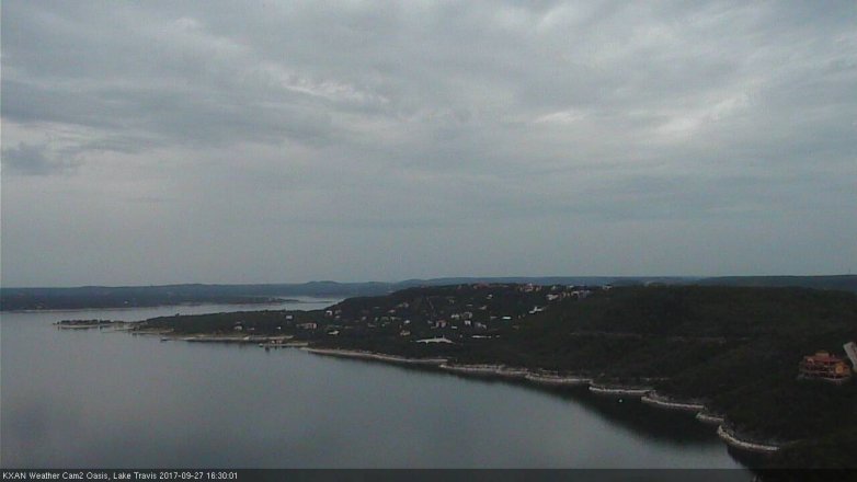 Lake Travis webcam, September 27, 2017 3:50 PM CT