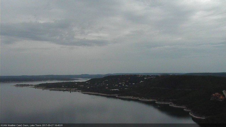 Lake Travis webcam, September 27, 2017 3:55 PM CT