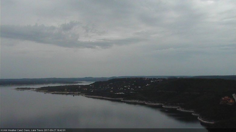 Lake Travis webcam, September 27, 2017 4:00 PM CT