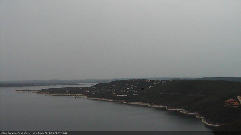Lake Travis webcam, September 27, 2017 4:15 PM CT