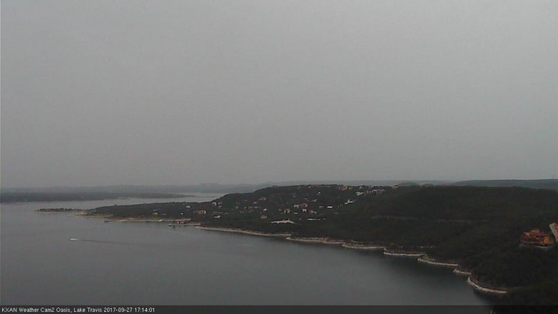 Lake Travis webcam, September 27, 2017 4:20 PM CT