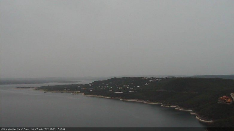 Lake Travis webcam, September 27, 2017 5:00 PM CT