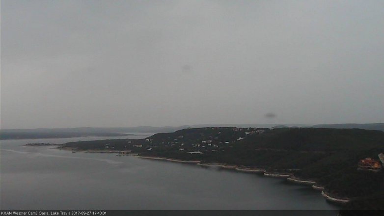 Lake Travis webcam, September 27, 2017 5:05 PM CT