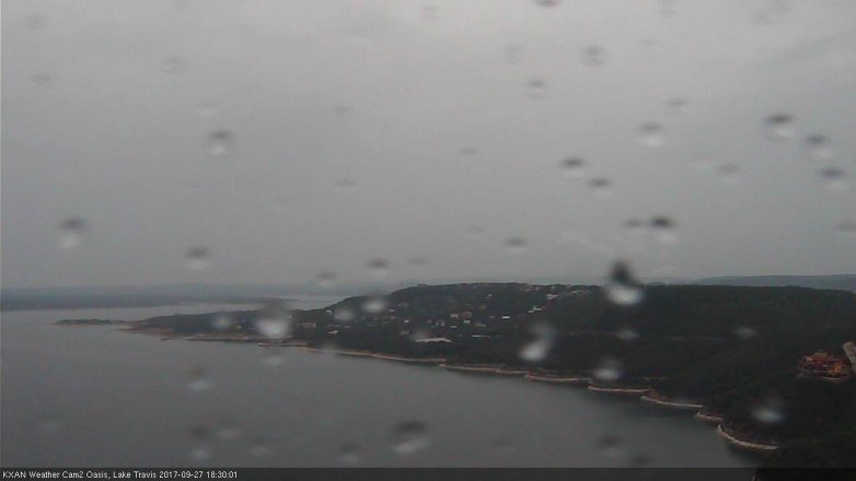 Lake Travis webcam, September 27, 2017 6:00 PM CT