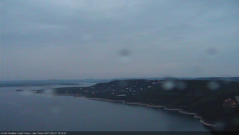 Lake Travis webcam, September 27, 2017 6:20 PM CT