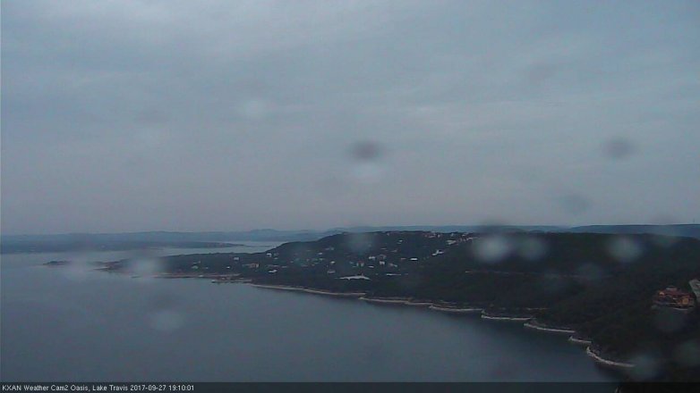 Lake Travis webcam, September 27, 2017 6:35 PM CT