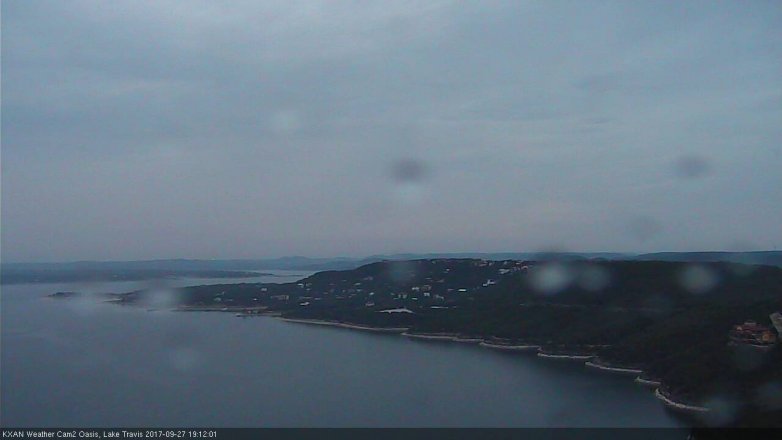 Lake Travis webcam, September 27, 2017 6:40 PM CT