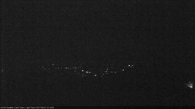 Lake Travis webcam, September 27, 2017 8:25 PM CT