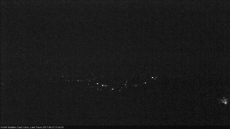 Lake Travis webcam, September 27, 2017 8:50 PM CT