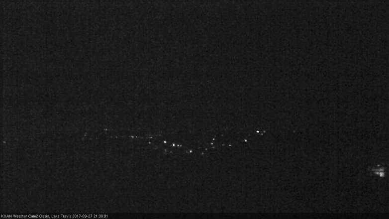 Lake Travis webcam, September 27, 2017 8:55 PM CT