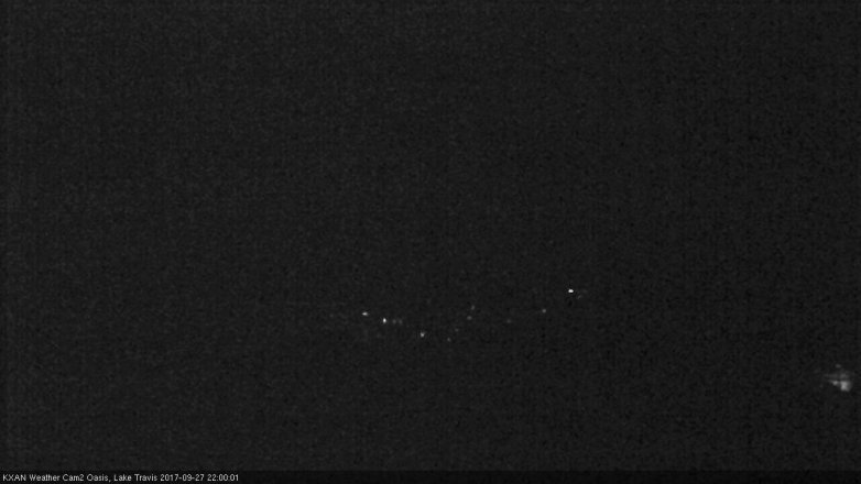 Lake Travis webcam, September 27, 2017 9:10 PM CT