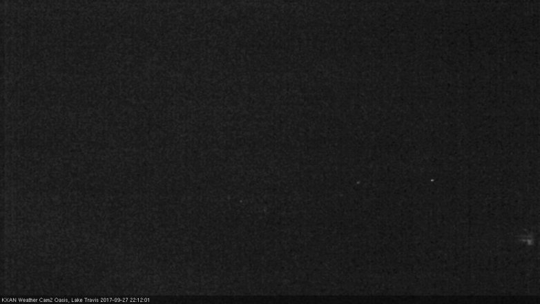 Lake Travis webcam, September 27, 2017 9:15 PM CT