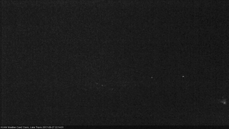 Lake Travis webcam, September 27, 2017 9:25 PM CT