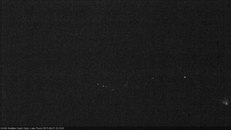 Lake Travis webcam, September 27, 2017 9:40 PM CT