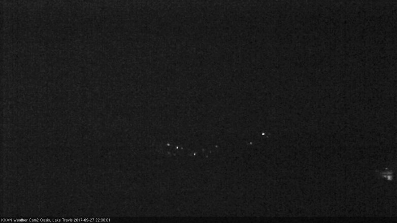 Lake Travis webcam, September 27, 2017 9:50 PM CT