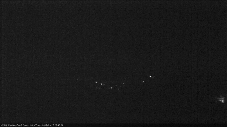 Lake Travis webcam, September 27, 2017 10:00 PM CT